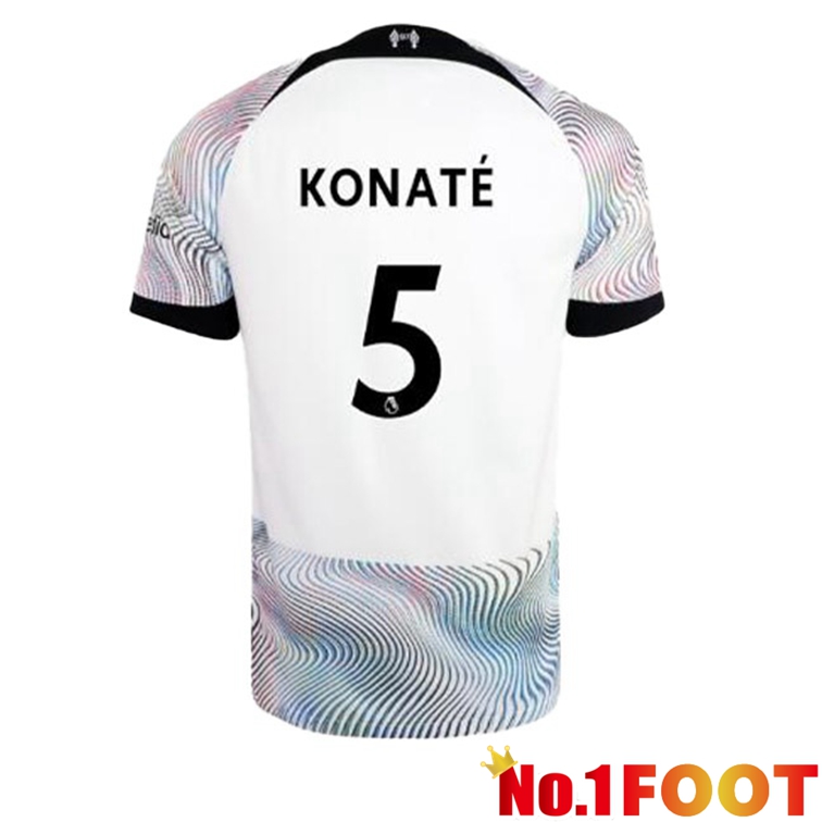 FC Liverpool (KONATE 5) Soccer Jersey Away White 2022/2023