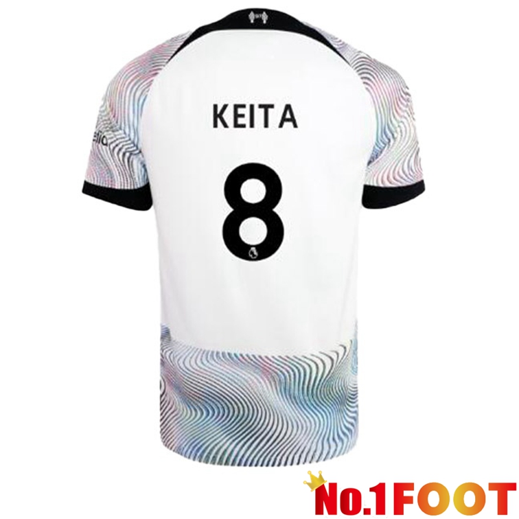 FC Liverpool (KEITA 8) Soccer Jersey Away White 2022/2023