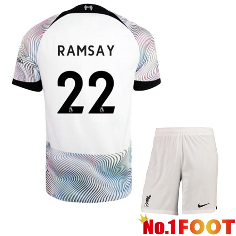 FC Liverpool (RAMSAY 22) Kids Soccer Jersey Away White 2022/2023