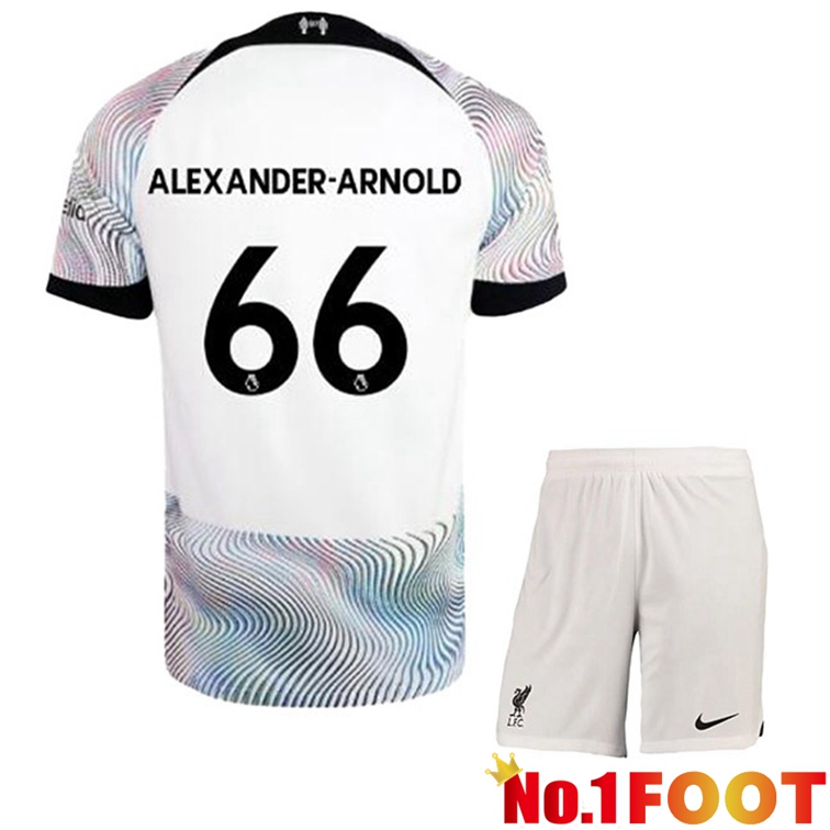 FC Liverpool (ALEXANDER-ARNOLD 66) Kids Soccer Jersey Away White 2022/2023