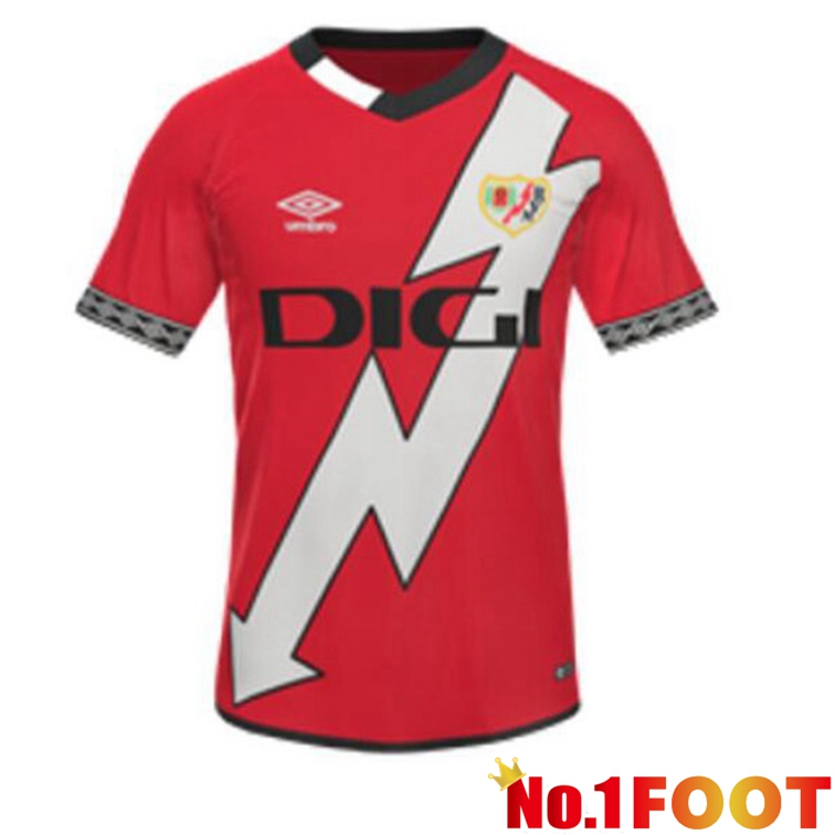 Rayo Vallecano Soccer Jersey Away Red 2022/2023