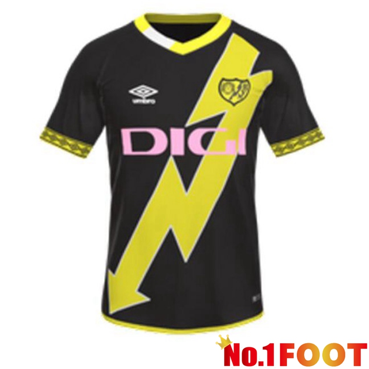 Rayo Vallecano Soccer Jersey Third Black 2022/2023