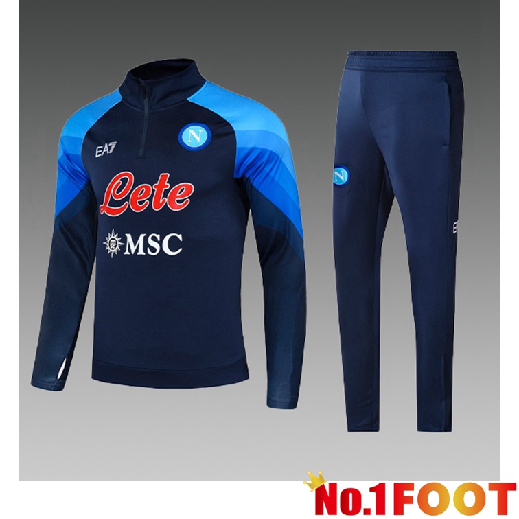 SSC Napoli Kids Training Tracksuit Suit Blue 2022/2023 - Click Image to Close