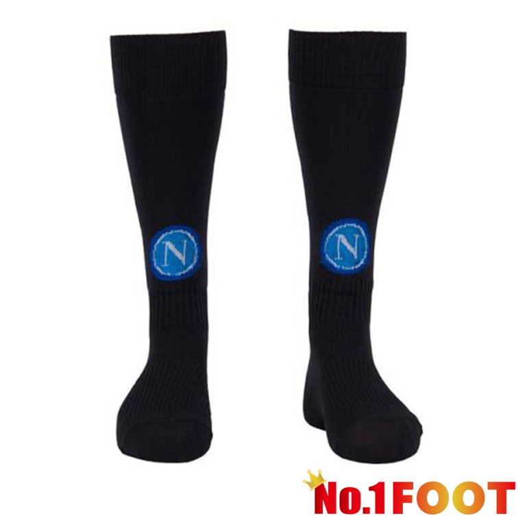 SSC Napoli Soccer Socks Third Black 2022/2023