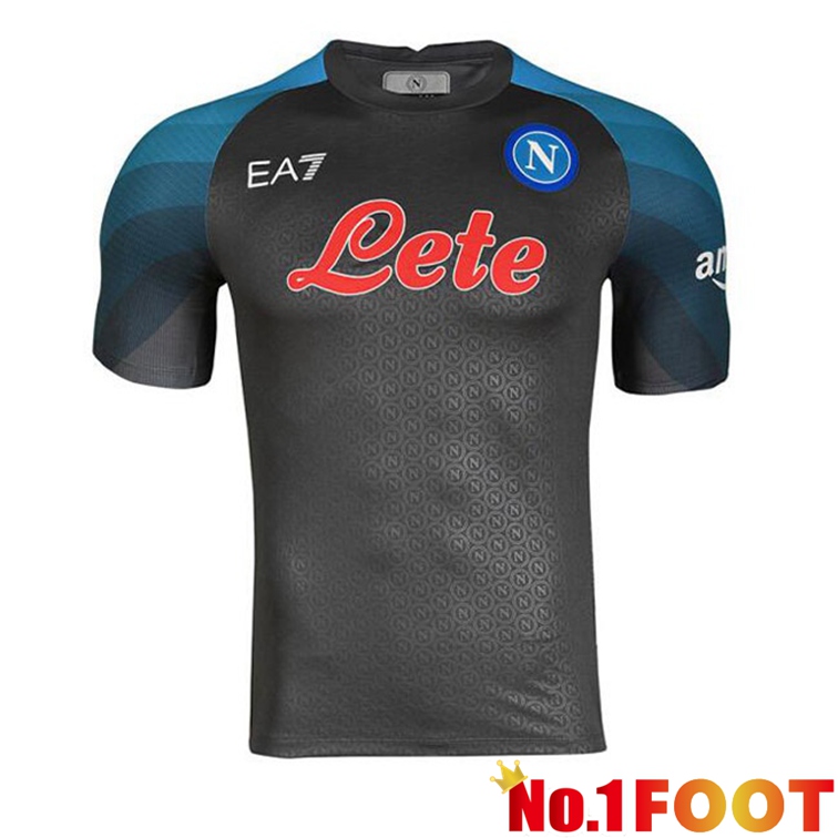 SSC Napoli Soccer Jersey Halloween Grey 2022/2023 - Click Image to Close