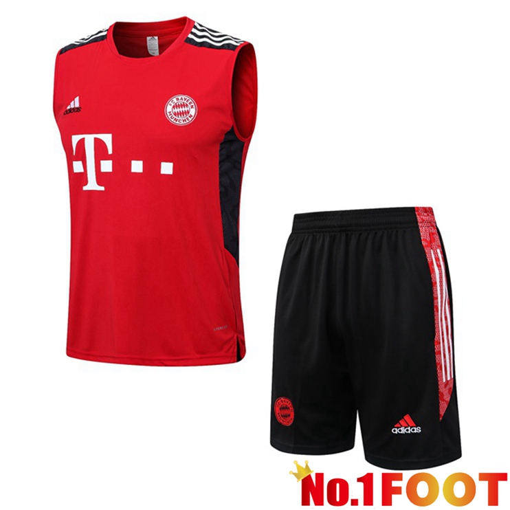 Bayern Munich Soccer Vest + Shorts Red 2022/2023