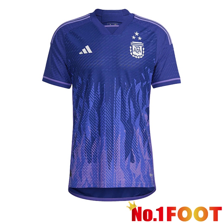 Argentina 3 Stars Soccer Jersey Away World Cup 2022