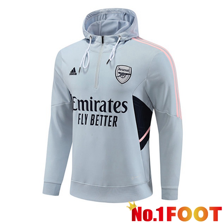 Arsenal Training Sweatshirt Hoodie Grey 2022/2023