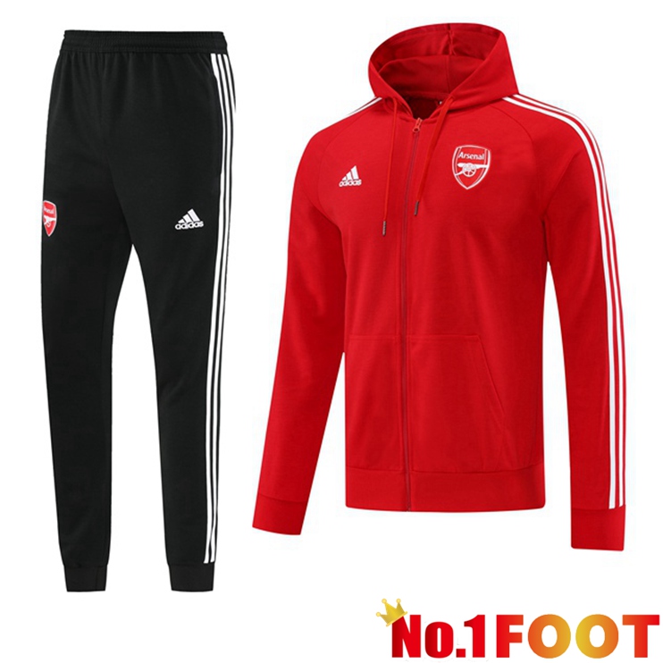 Arsenal Training Tracksuit Hoodie Red 2022/2023