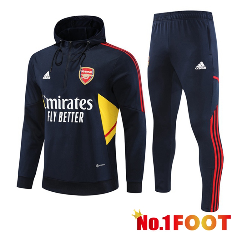 Arsenal Training Tracksuit Hoodie Royal Bluee 2022/2023