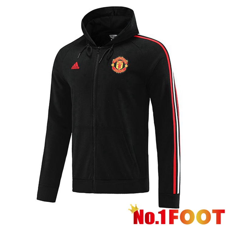 Manchester United Training Jacket Hoodie Black 2022/2023