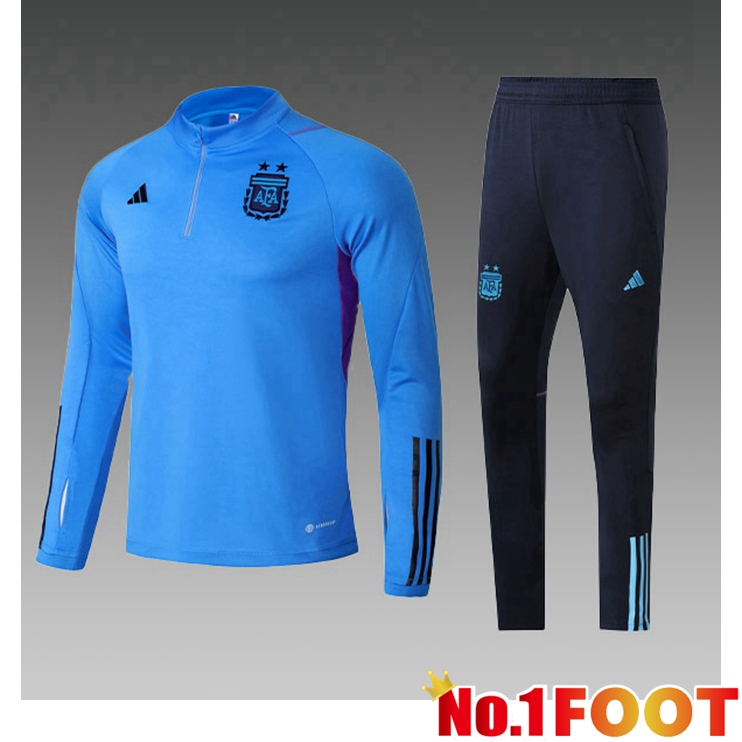 Argentina Kids Training Tracksuit Suit Blue 2022/2023