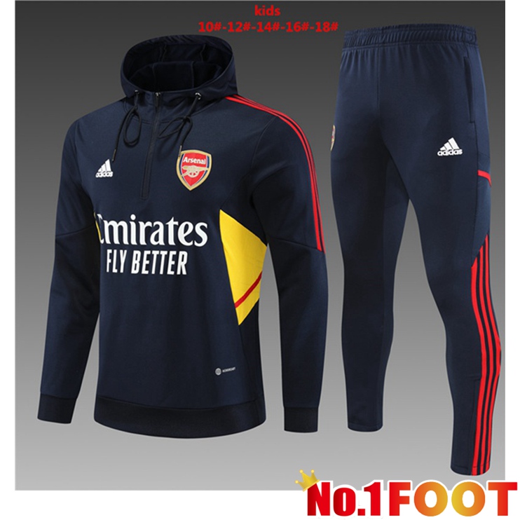 Arsenal Kids Training Tracksuit Hoodie Royal Bluee 2022/2023