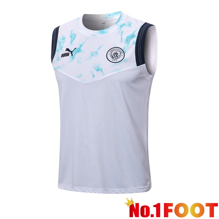 Manchester City Soccer Vest White 2022/2023