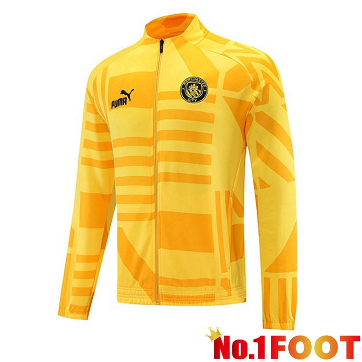 Manchester City Training Jacket Yellow 2022/2023