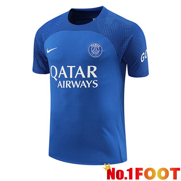 Paris PSG Training T Shirt Blue 2022/2023