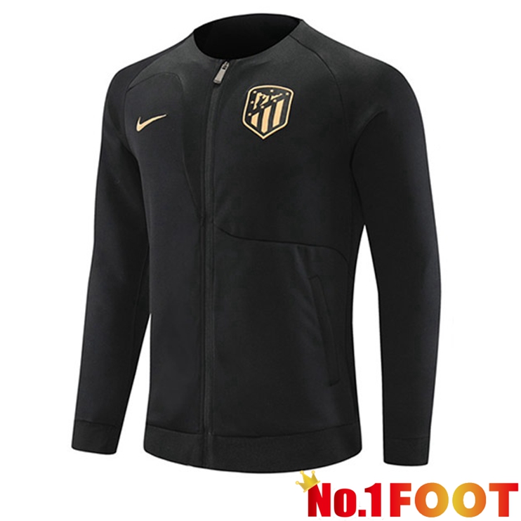 Atletico Madrid Training Jacket Black 2022/2023 - Click Image to Close