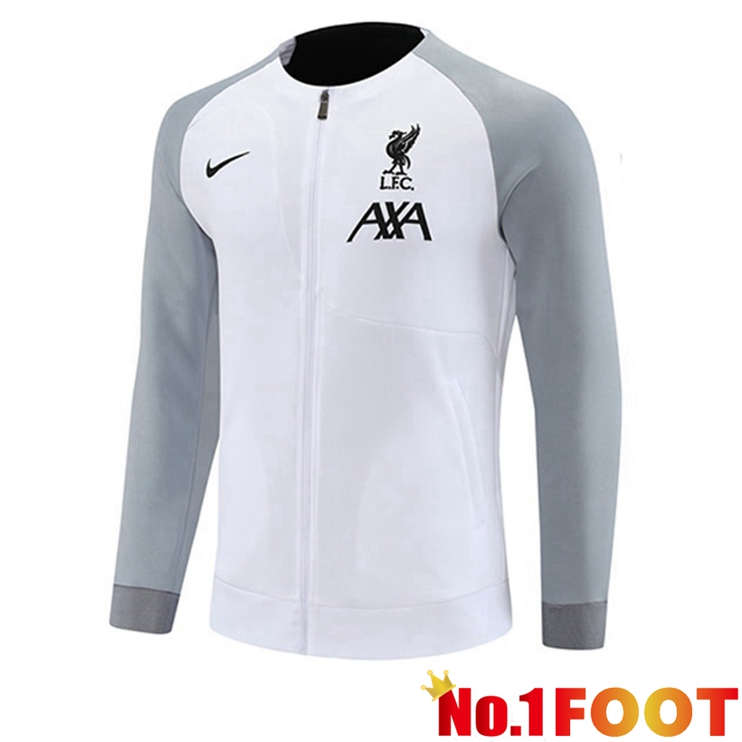 FC Liverpool Training Jacket White Grey 2022/2023