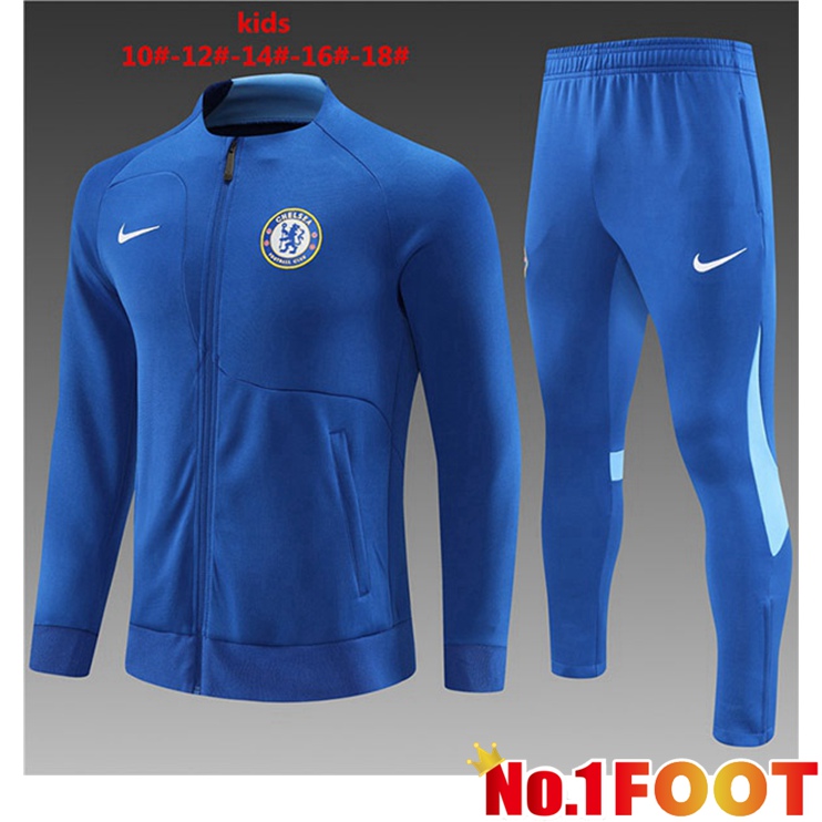 FC Chelsea Kids Training Jacket Suit Blue 2022/2023