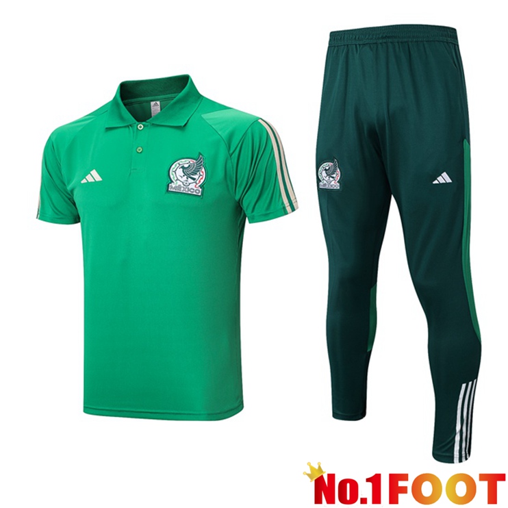 Mexico Soccer Polo + Pants Green 2023/2024