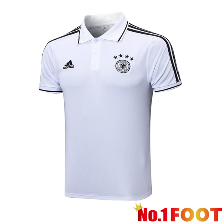 Germany Soccer Polo White 2023/2024