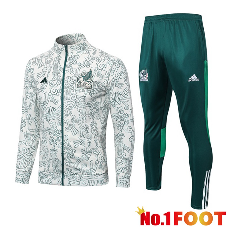 Mexico Training Jacket Suit White Green 2023/2024