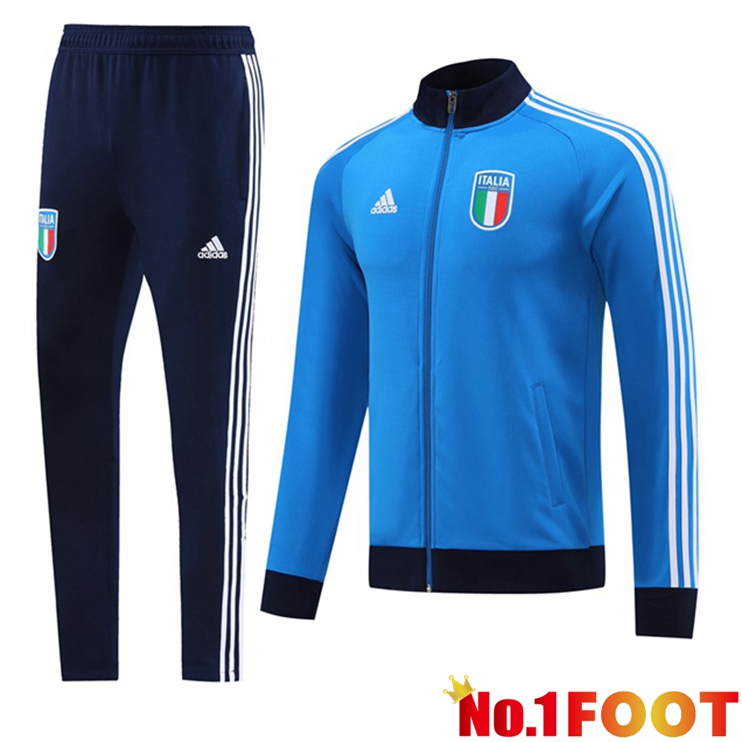 Italy Training Jacket Suit Blue 2023/2024