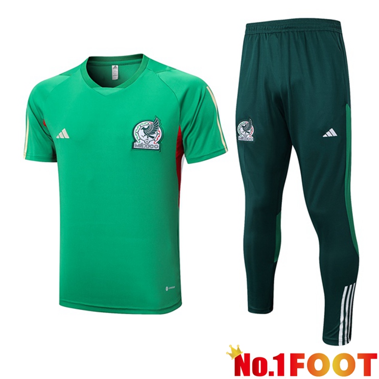 Mexico Training T Shirt + Pants Green 2023/2024