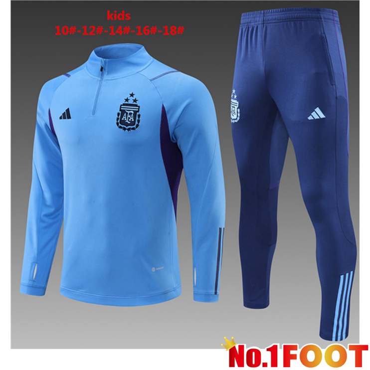 Argentina Kids Training Tracksuit Suit Blue 2023/2024