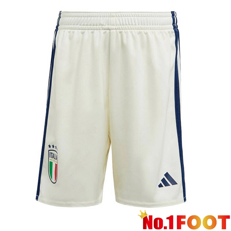 Italy Soccer Shorts Away White 2023/2024