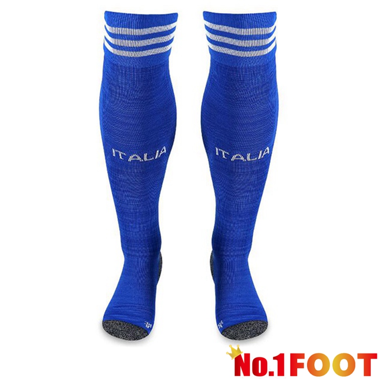 Italy Soccer Socks Home Blue 2023/2024