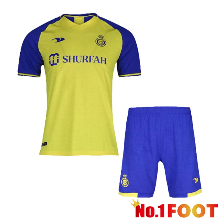 Al-Nassr FC Kids Soccer Jersey Home Yellow 2022/2023