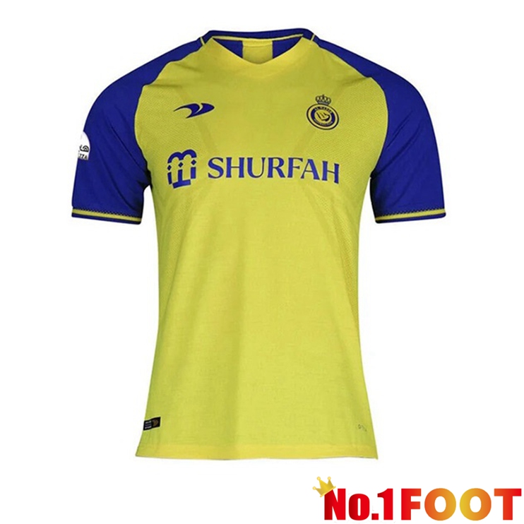 Al-Nassr FC Soccer Jersey Home Yellow 2022/2023