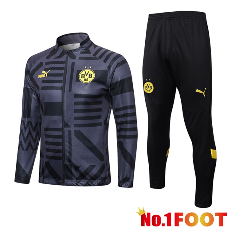 Dortmund BVB Training Jacket Suit Grey 2023/2024