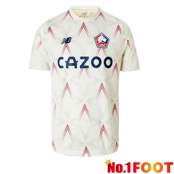 Lille OSC Soccer Jersey Fourth White 2022/2023