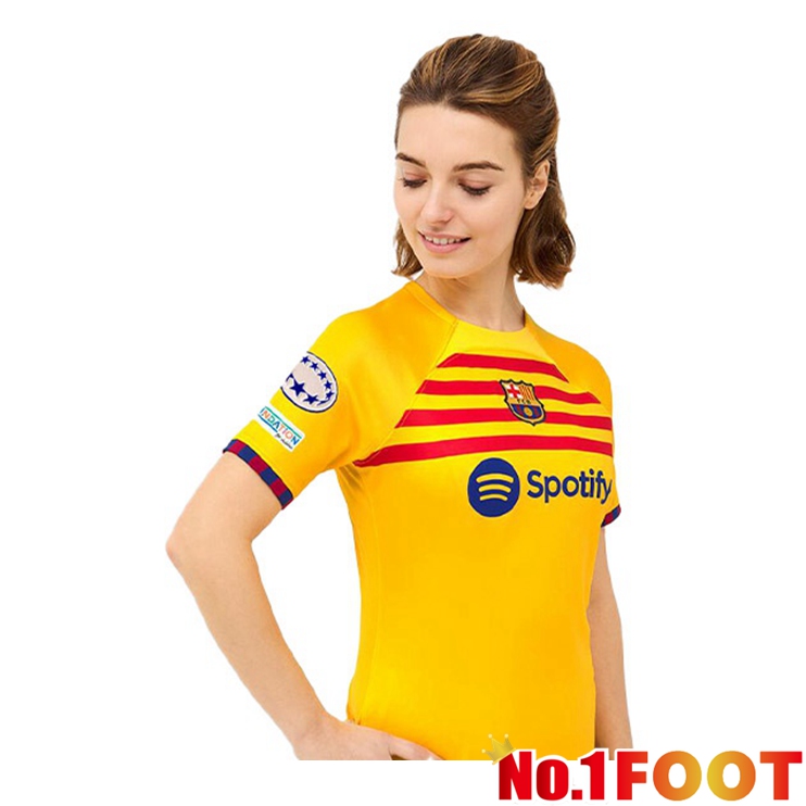 FC Barcelona Womens Soccer Jersey Fourth Yellow 2022/2023