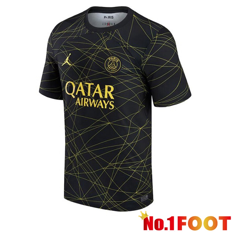 Paris PSG Soccer Jersey Fourth Black 2022/2023