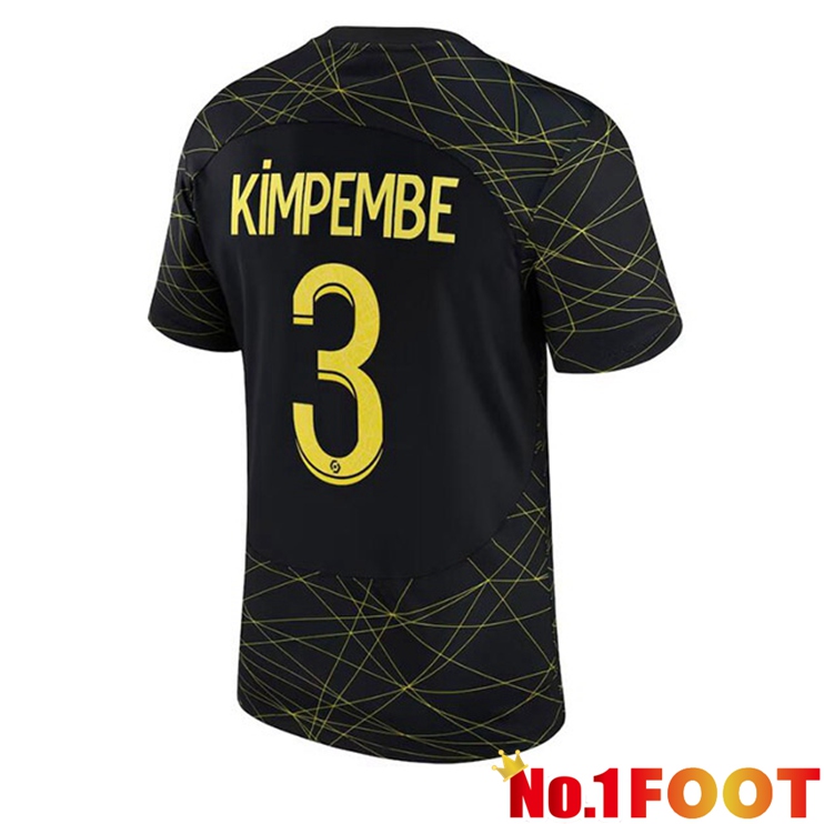 Paris PSG (KIMPEMBE 3) Soccer Jersey Fourth Black 2022/2023