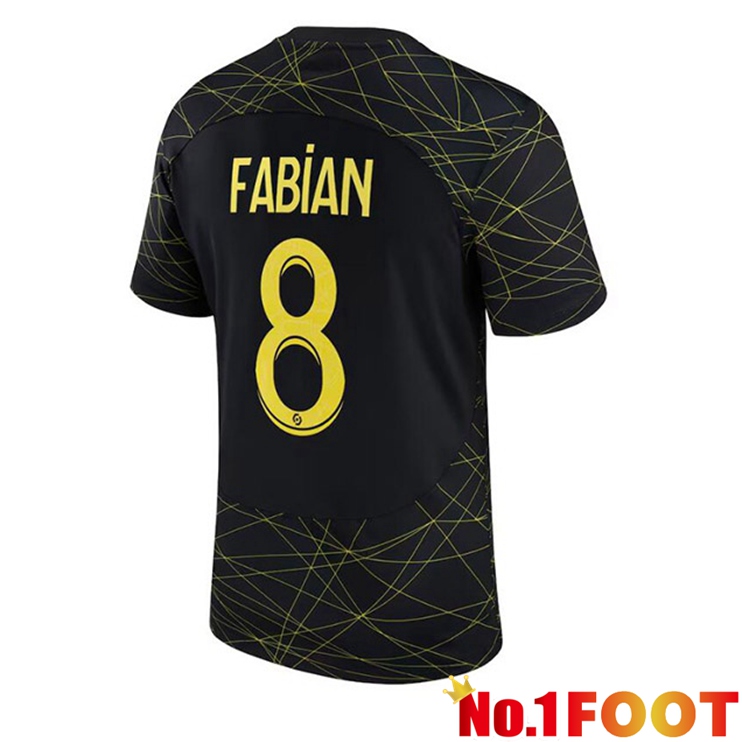 Paris PSG (FABIAN 8) Soccer Jersey Fourth Black 2022/2023