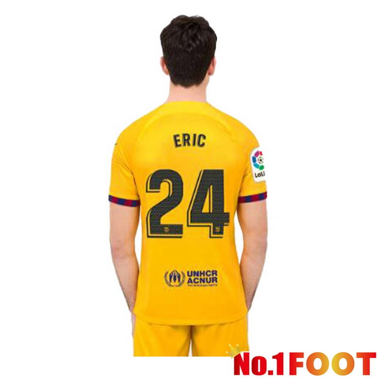 FC Barcelona (ERIC 24) Soccer Jersey Fourth Yellow 2022/2023