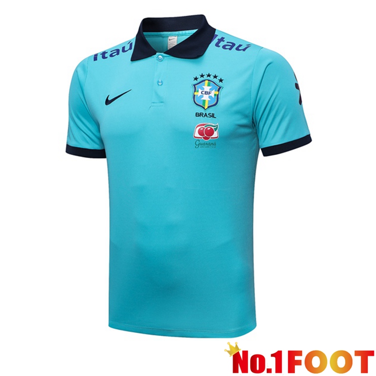 Brazil Soccer Polo Blue 2023/2024 - Click Image to Close