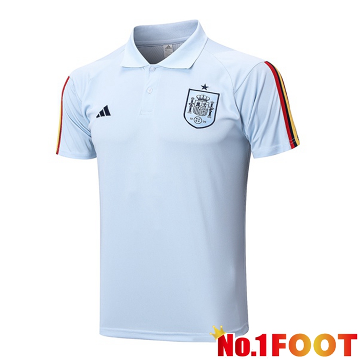 Spain Soccer Polo Blue 2023/2024