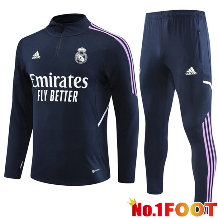 Real Madrid Training Tracksuit Suit Royal Blue 2023/2024