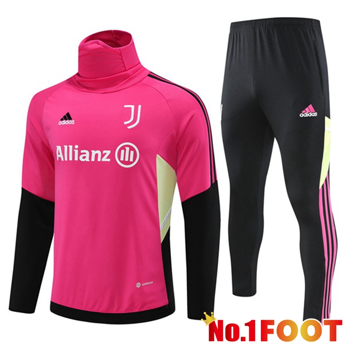 Juventus High collar Training Tracksuit Suit Red 2023/2024