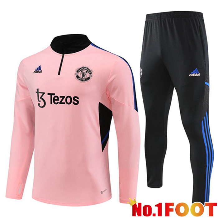 Manchester United Training Tracksuit Suit Pink 2023/2024