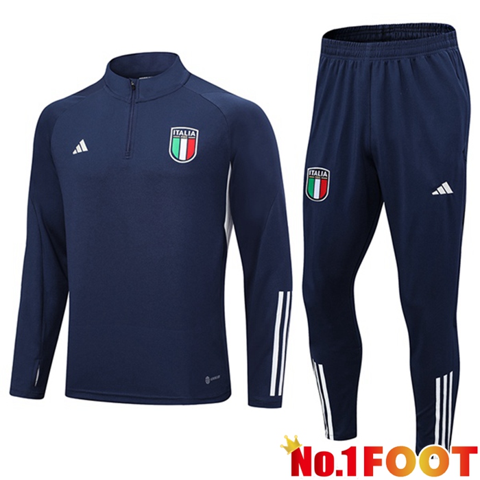 Italy Training Tracksuit Suit Royal Blue 2023/2024