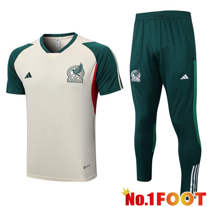 Mexico Training T Shirt + Pants Brown 2023/2024