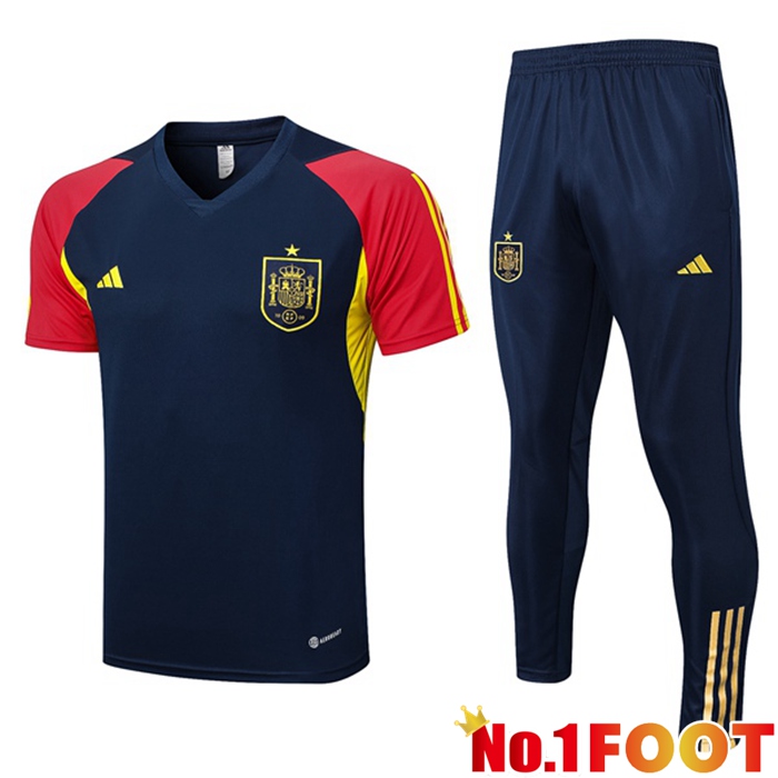 Spain Training T Shirt + Pants Royal Blue 2023/2024