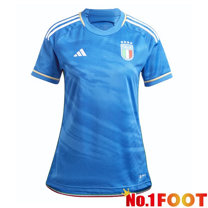 Italy Womens Soccer Jersey Home Blue 2023/2024