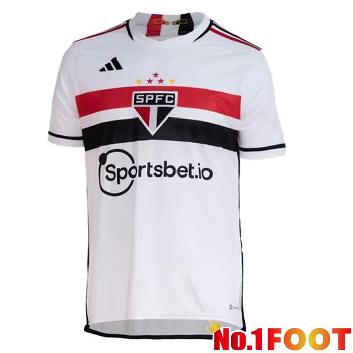 Sao Paulo FC Soccer Jersey Home White 2023/2024